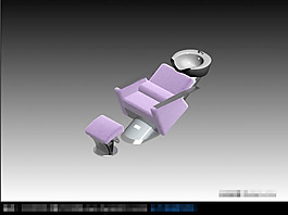 躺椅3D模型