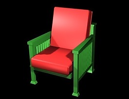 單人沙發椅3D模型