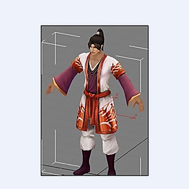 古裝男模型