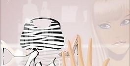 物資女孩矢量時裝展