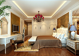 豪華歐式家居臥室