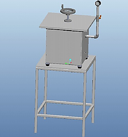 抽真空靜置手動攪拌機3D模型