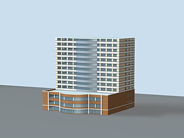 公共建筑辦公樓3D模型素材