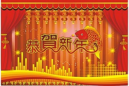 恭賀新年背景圖