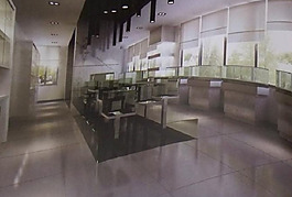 豪華展廳3D效果圖