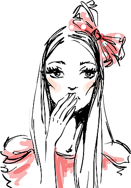 時尚的女孩