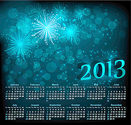 日歷的網(wǎng)格2013 9