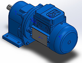 擺線針減速器外形圖 3D模型