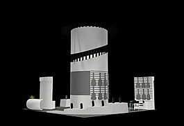 創意琴類展示廳設計模型
