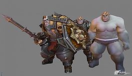 巫师之怒铠甲巨剑男战士手绘