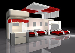 床具展示廳設計模型