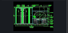 豪華的臥室施工圖