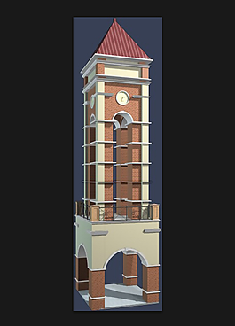 复古的钟楼建设