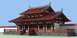 中國古建筑效果圖