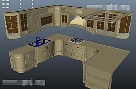 櫥柜3d模型圖片