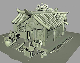 游戲場景古代建筑