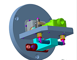 數(shù)控車床液壓夾具3D模型