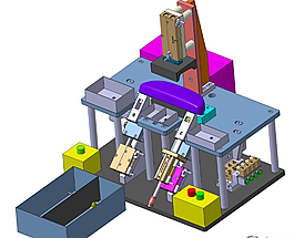 汽車眼鏡盒裝配工裝3D模型