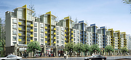 豪華多層環(huán)保建筑模型