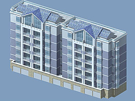 顶天立地的多层建筑模型