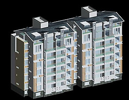 多层建筑模型