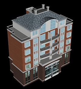 大廈住宅建筑模型