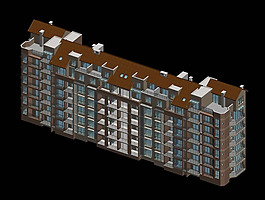 奢侈典雅建筑模型