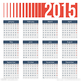 2015日歷