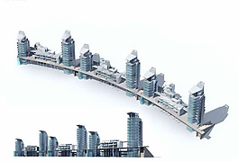 商业街3D模型设计