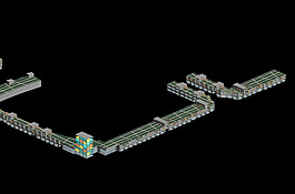 商業(yè)中心建筑群3D模型設(shè)計