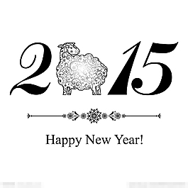2015年羊年背景矢量