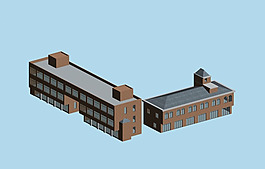 現(xiàn)代商業(yè)街3D模型