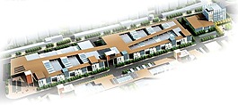 現(xiàn)代建筑群鳥瞰效果圖設(shè)計(jì)