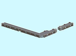 商業(yè)中心建筑群3D模型設(shè)計