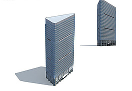 現代風格共建筑商業(yè)辦公樓設計3D模