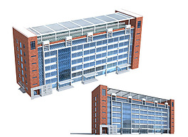 公共建筑3D辦公樓模型