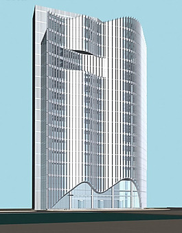 独栋高层商业大厦3D模型设计