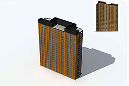 独栋高层商业大厦3D模型设计
