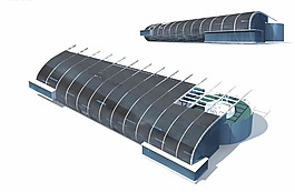 異型藝術(shù)風格商業(yè)大廈3D模型設(shè)計