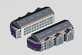 商業(yè)中心建筑群3D模型設(shè)計