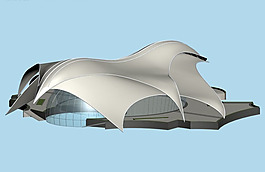 個性商業(yè)大廈3D模型設(shè)計