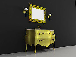 金色歐式洗手臺(tái)
