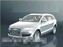 白色汽車模型