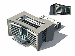 多層商業(yè)大廈3D模型設計