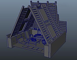 小木屋模型
