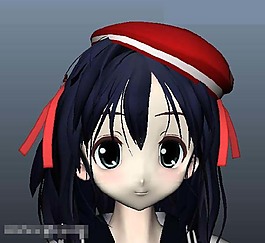 女孩頭部模型