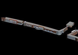 現(xiàn)代建筑3D模型設計