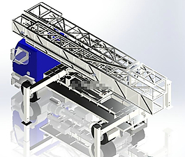 云梯車3D模型