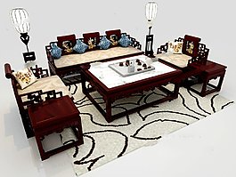 中式組合沙發(fā)