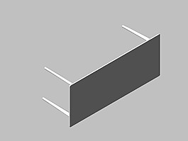 獨特的藝術(shù)KO辦公桌3D模型